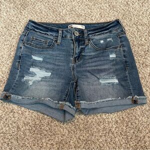 SO Women's Ripped Jean Shorts